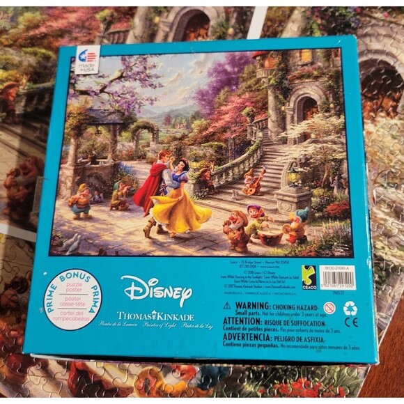 Thomas Kinkade Disney Snow White Dancing in the Sunlight 750 Piece Jigsaw Puzzle - Picture 7 of 7